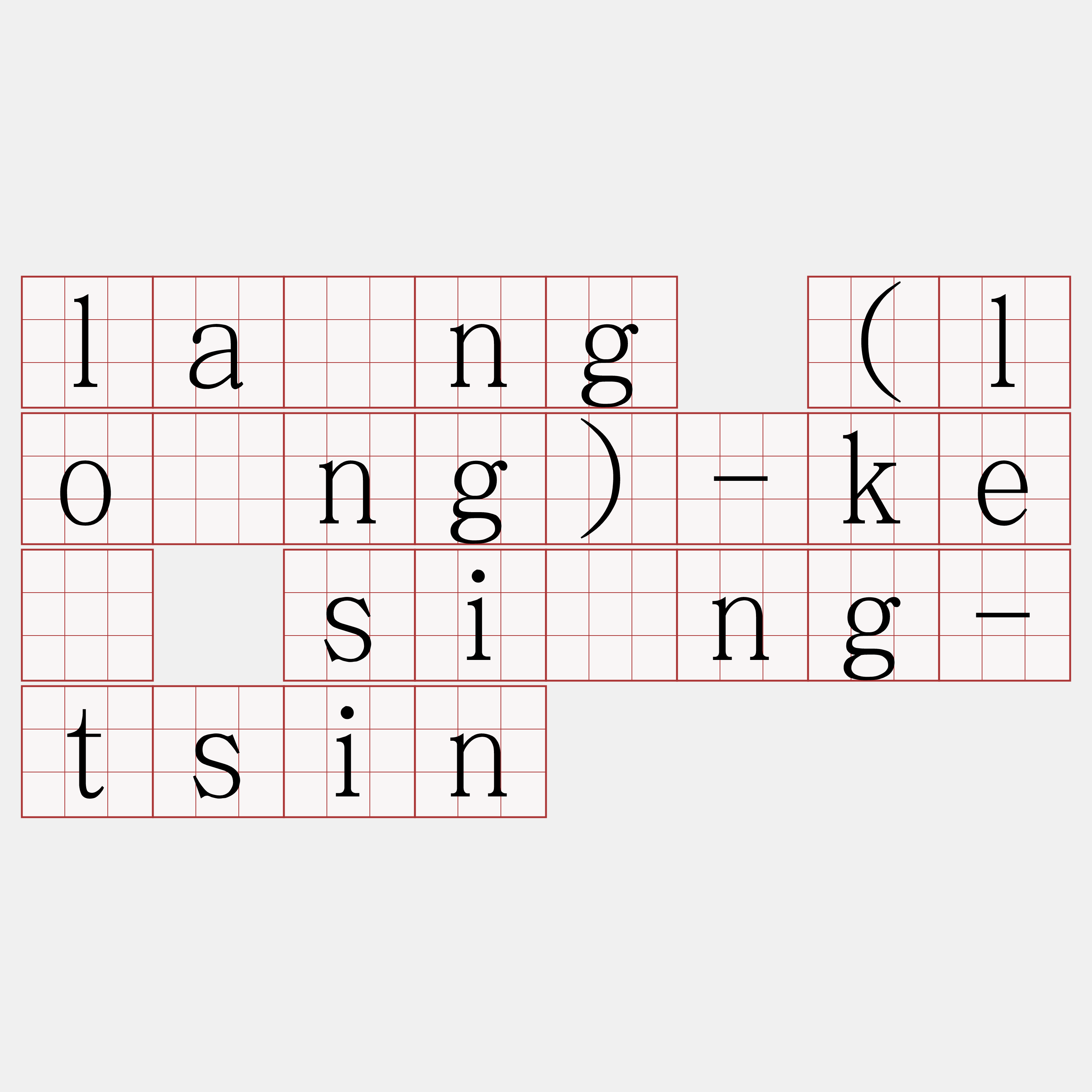 lāng (lōng)-ké sîng-tsin